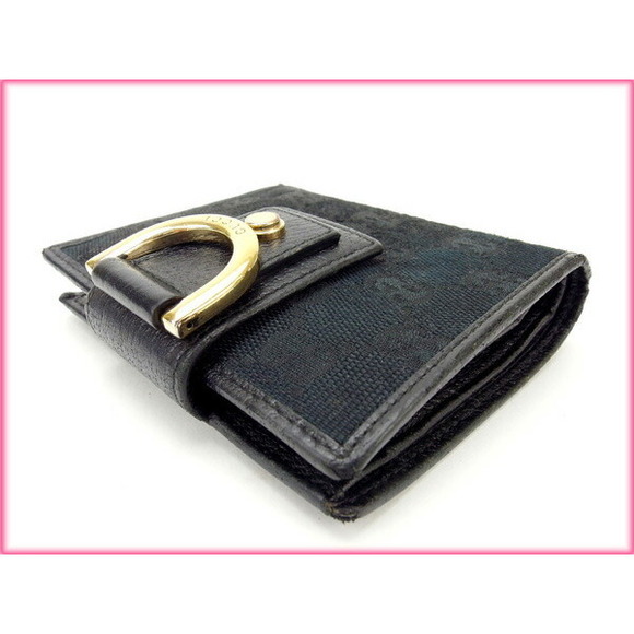Gucci canvas bifold Wallet GG black - Picture 3 of 5